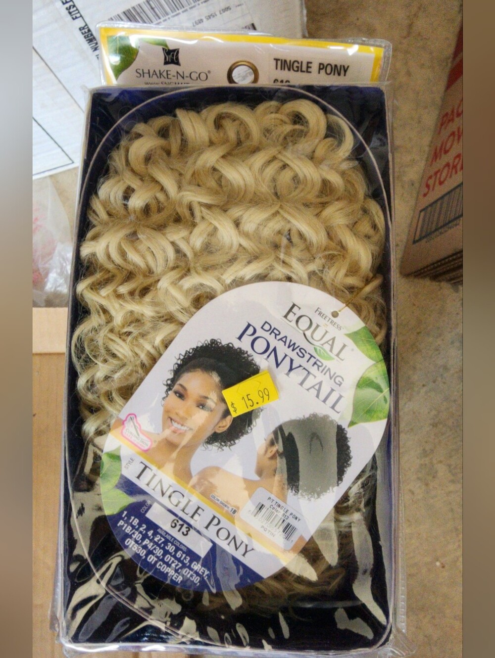 Equal Drawstring Ponytail - Tingle Pony in Blonde (613) Bulk 5 Packages